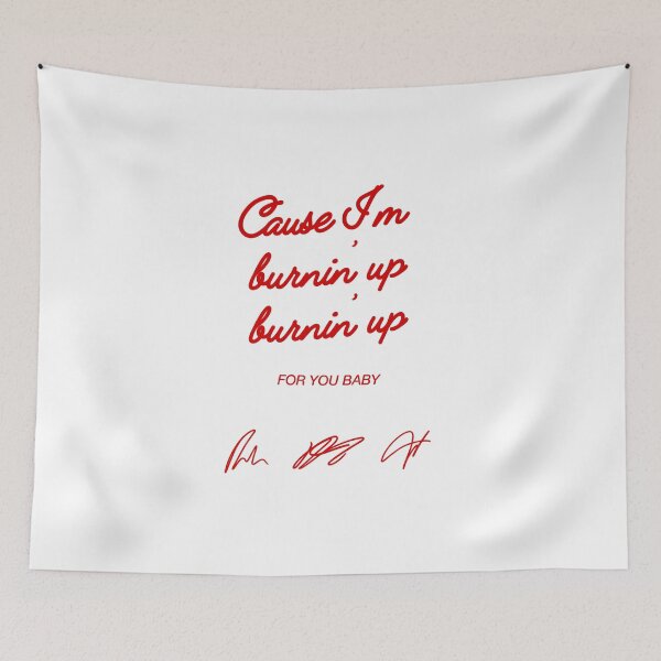 Item preview, Jonas Burning Up Lyrics designed and sold by GinaGrave.