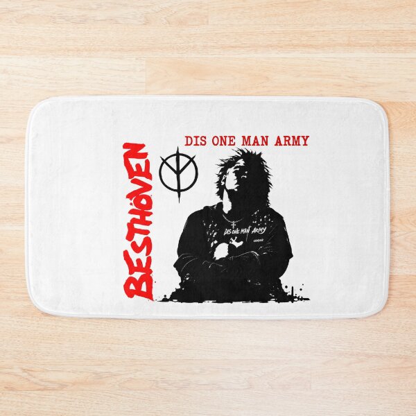 Item preview, Red Typography Crust Punk Silhouette Black  designed and sold by VividViLab.