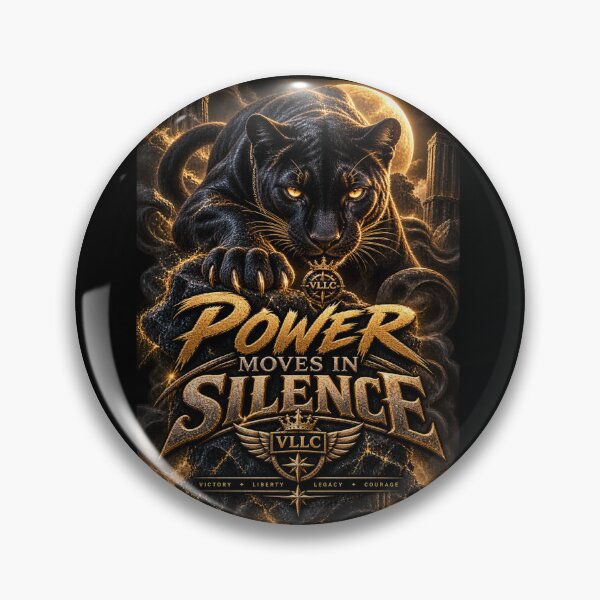 Item preview, VLLC Power Moves In Silence Black Panther Art designed and sold by VICTORY LIBERTY .