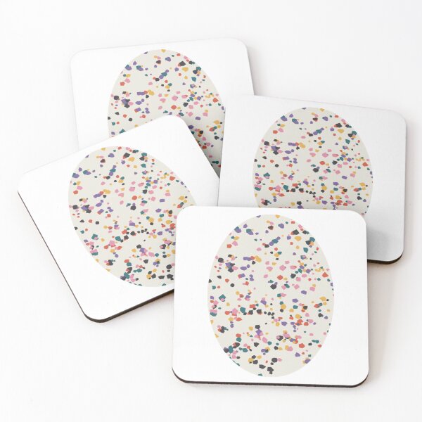 Item preview, Terrazzo Confetti Oval Trendy Aesthetic Speckled Graphic designed and sold by TerrazzoForms.