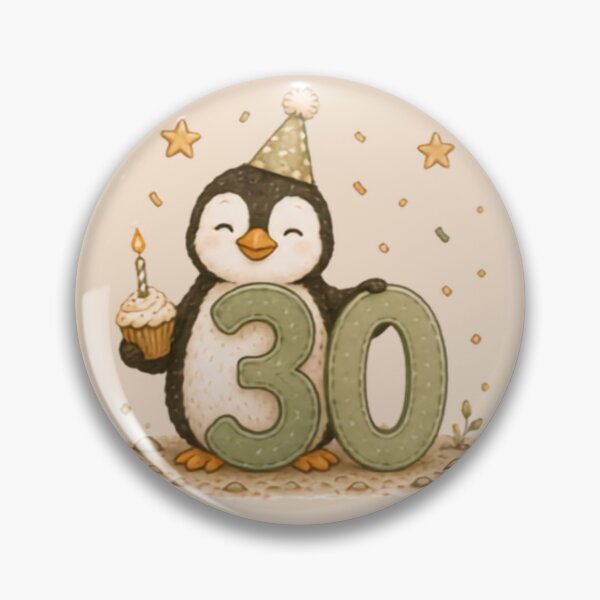 Item preview, Happy 30th Birthday Penguin designed and sold by MellowMunchkins.