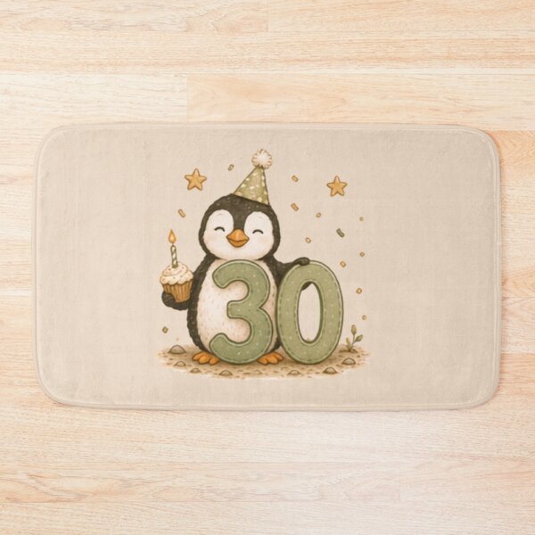 Item preview, Happy 30th Birthday Penguin designed and sold by MellowMunchkins.