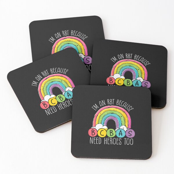 Item preview, RBT Because BCBAs Need Heroes Too Rainbow designed and sold by klasenbee.