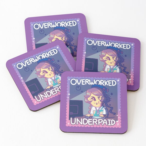 Item preview, Overworked, Underpaid designed and sold by v.altameri.