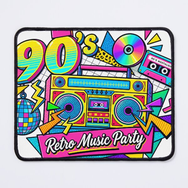 Item preview, 90s 80s memphis nostalgic colorful retro Music party designed and sold by OlsonElmer.
