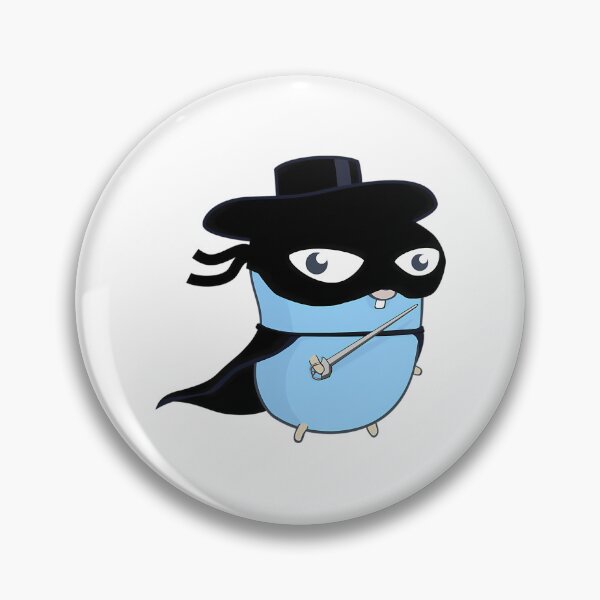 Item preview, The Go Gopher Hero Black Mask And Sword designed and sold by EmosGiftd.
