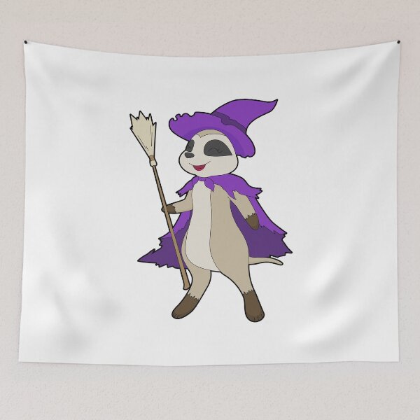 Item preview, Meerkat Halloween Witch Broom designed and sold by Snabdesign84.