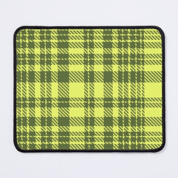 Item preview, Moss Green and Lime Yellow Plaid Tartan  designed and sold by PatternTitan.