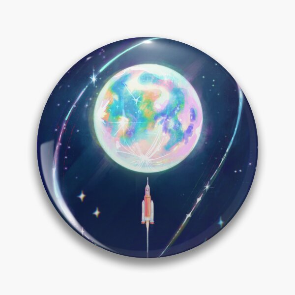 Item preview, Braided Thread to the Moon: Artemis II Celestial Ethereal Poster designed and sold by v.altameri.