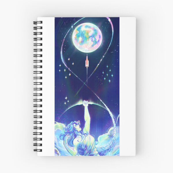 Item preview, Braided Thread to the Moon: Artemis II Celestial Ethereal Poster designed and sold by v.altameri.