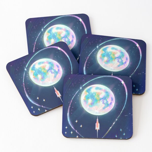Item preview, Braided Thread to the Moon: Artemis II Celestial Ethereal Poster designed and sold by v.altameri.