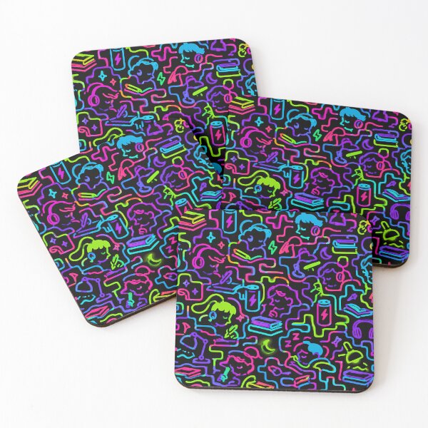 Item preview, Neon Study Session (Cyber-Pop x Education) designed and sold by Thai Vibe Studio.