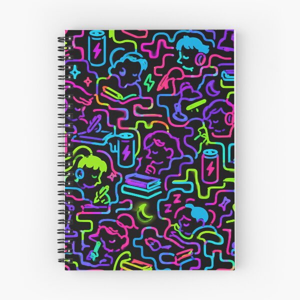 Item preview, Neon Study Session (Cyber-Pop x Education) designed and sold by Thai Vibe Studio.