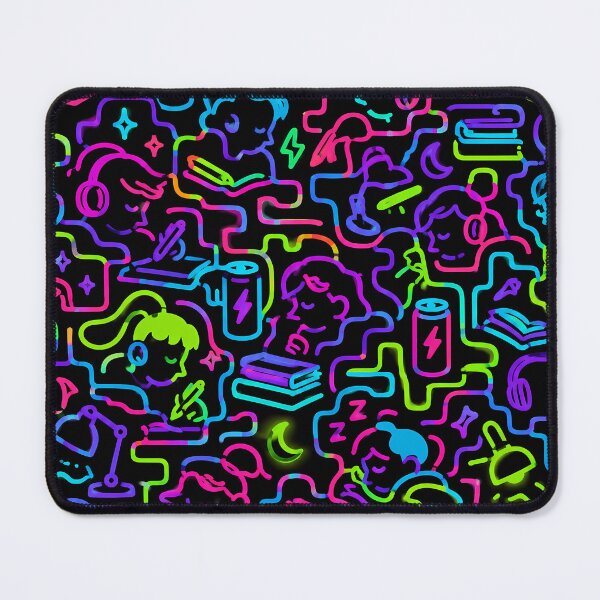 Item preview, Neon Study Session (Cyber-Pop x Education) designed and sold by Thai Vibe Studio.