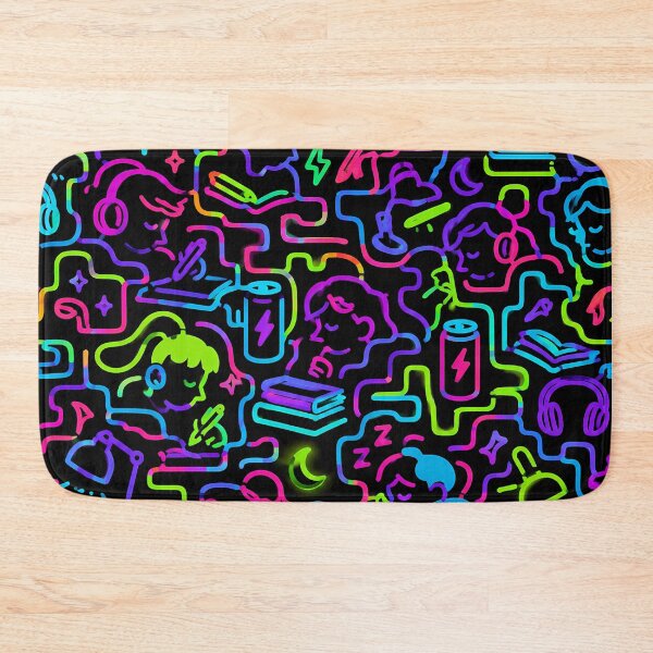Item preview, Neon Study Session (Cyber-Pop x Education) designed and sold by Thai Vibe Studio.