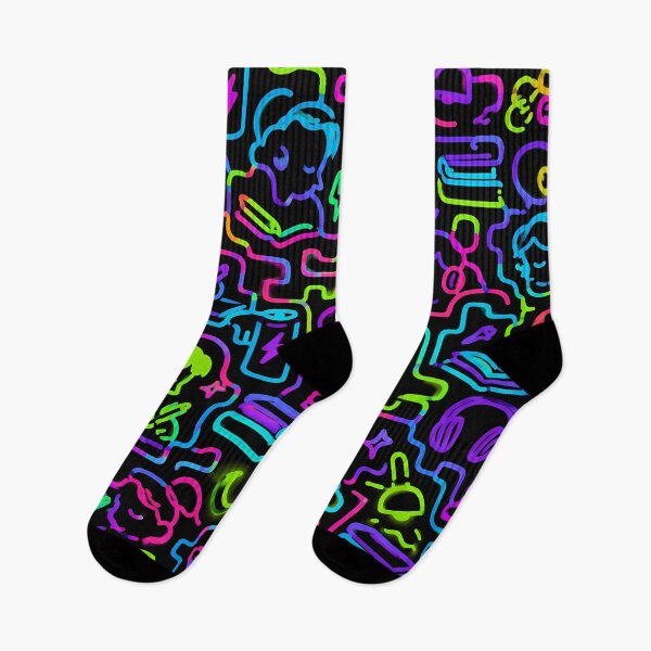 Item preview, Neon Study Session (Cyber-Pop x Education) designed and sold by Thai Vibe Studio.
