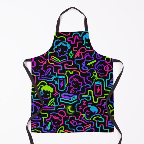 Item preview, Neon Study Session (Cyber-Pop x Education) designed and sold by Thai Vibe Studio.