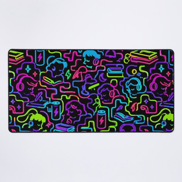 Item preview, Neon Study Session (Cyber-Pop x Education) designed and sold by Thai Vibe Studio.