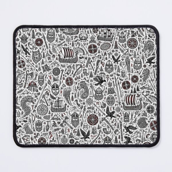Item preview, Nordic Viking Warrior Doodle Pattern designed and sold by i-corp.