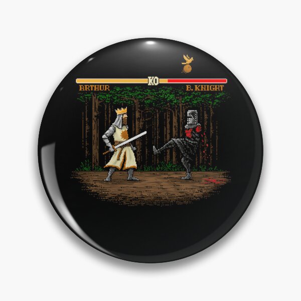Item preview, Pixel Knights Battle Scene Video Game Screen designed and sold by Artsspect.