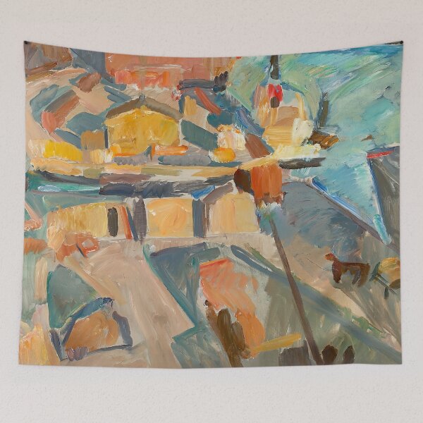 Item preview, Street Scene near a Harbour designed and sold by Craphe.