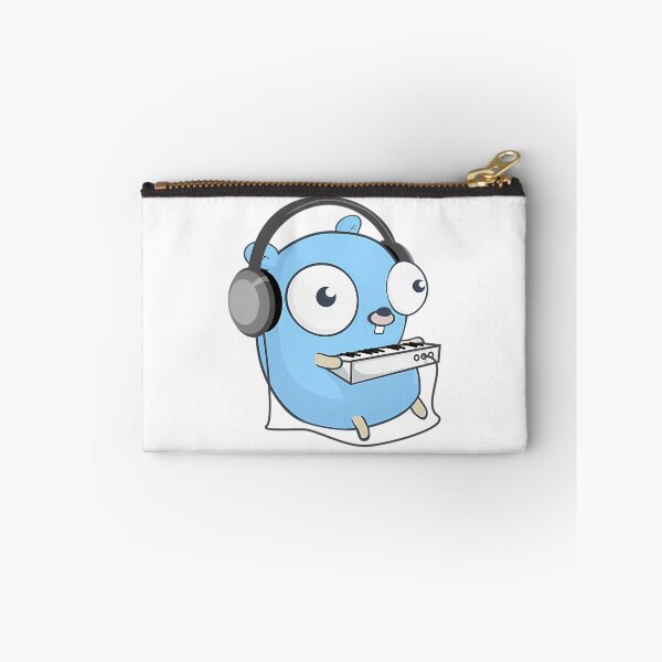 Aperçu de l'œuvre La musique de la mascotte Golang (édition noire) créée et vendue par EmosGiftd.