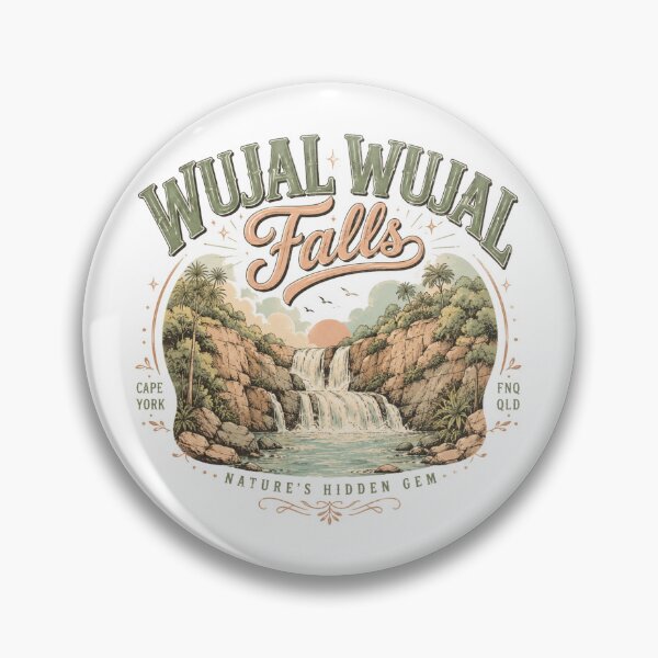 Item preview, Wujal Wujal Falls Cape York FNQ QLD Vintage Waterfall Nature Hidden Gem designed and sold by Yellowriversss.