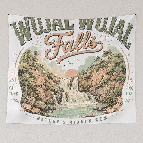 Item preview, Wujal Wujal Falls Cape York FNQ QLD Vintage Waterfall Nature Hidden Gem designed and sold by Yellowriversss.