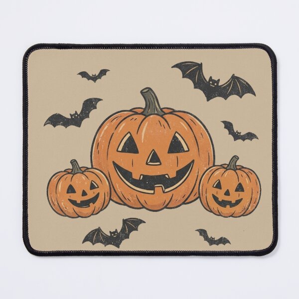 Item preview,  Halloween Jack-o-Lantern Trio with Bats Clipart Design designed and sold by @SHINTOSARTSTORE.