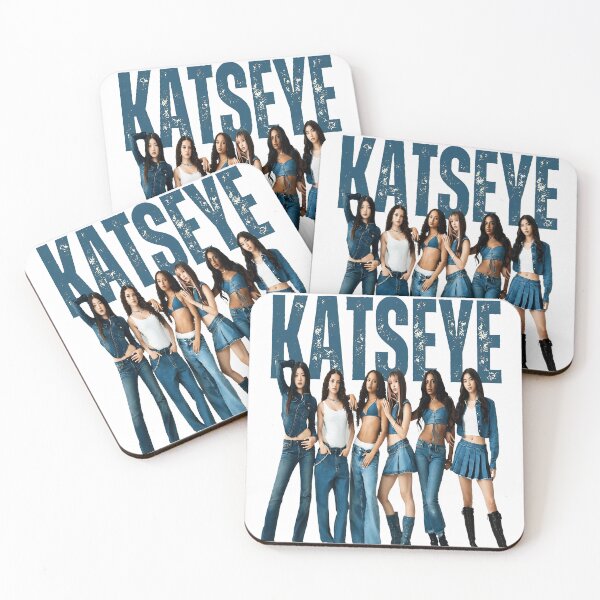 Item preview, KATSEYE Denim Girl Group Aesthetic Blue Fashion Pop Art designed and sold by AlanNelso34652.