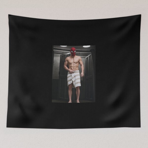 Item preview, Funny Spider Towel Scene designed and sold by RamblingerArt.