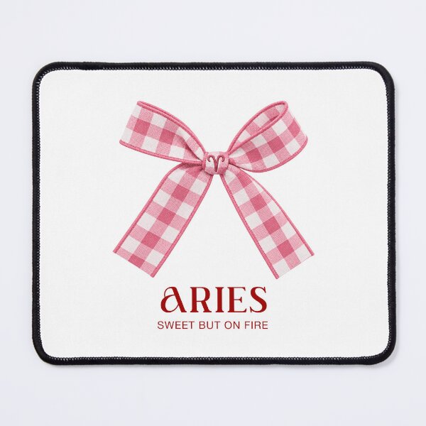 Item preview, Aries Plaid Pink Bow. Zodiac Bow. Sweet But On Fire. designed and sold by CoCoArt-Ua.