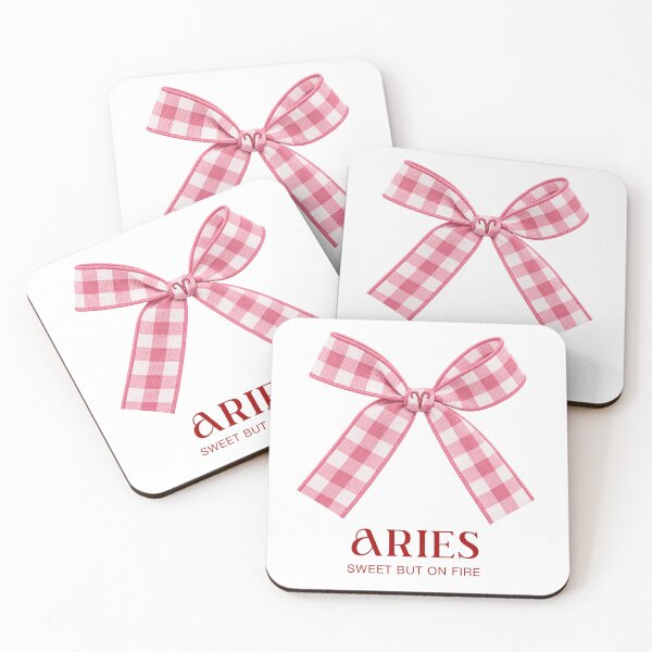 Item preview, Aries Plaid Pink Bow. Zodiac Bow. Sweet But On Fire. designed and sold by CoCoArt-Ua.