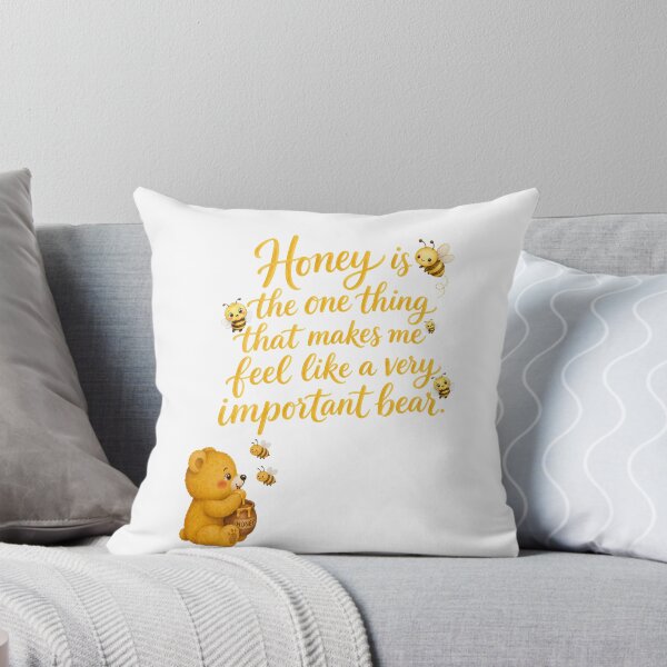 Item preview, Important Bear Honey Quote designed and sold by ArtisticDesignsbyLinda.