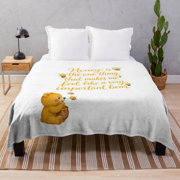 Item preview, Important Bear Honey Quote designed and sold by ArtisticDesignsbyLinda.