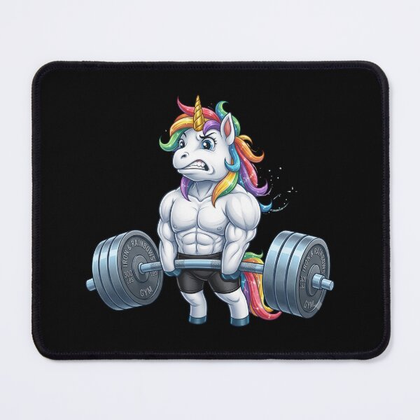 Item preview, Iron & Rainbows: Buff Muscular Unicorn Powerlifting Gym Design designed and sold by Shopeon Designs.