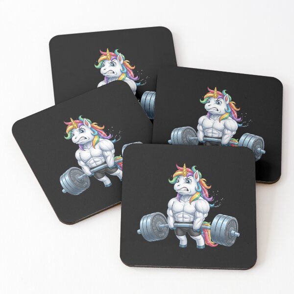 Item preview, Iron & Rainbows: Buff Muscular Unicorn Powerlifting Gym Design designed and sold by Shopeon Designs.