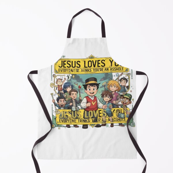 Item preview, Irreverent Jesus Loves You Cartoon designed and sold by Dylan1x.