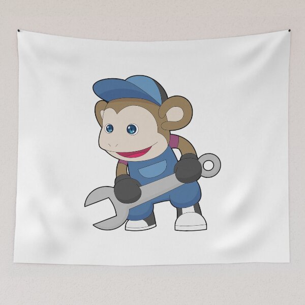 Item preview, Monkey Mechanic Wrench Workshop designed and sold by Snabdesign84.