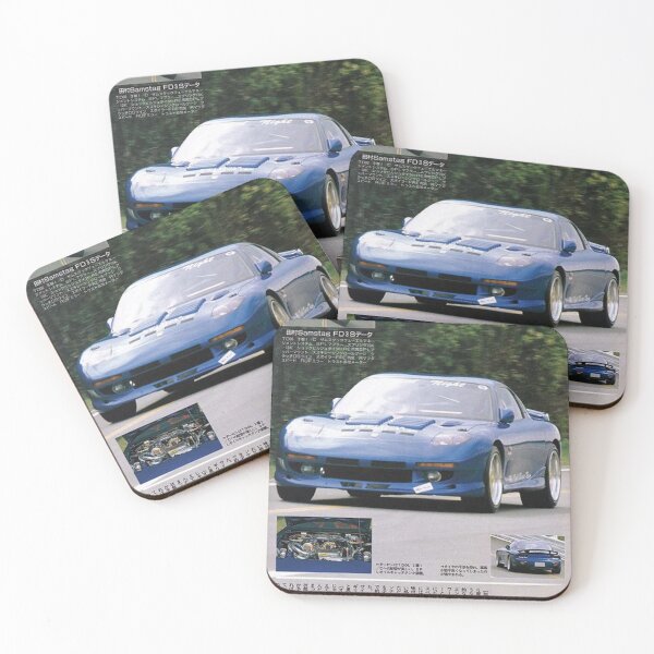 Item preview, Vintage Blue Sports Car Retro Racing designed and sold by AufderharVernic.
