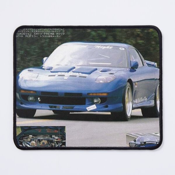 Item preview, Vintage Blue Sports Car Retro Racing designed and sold by AufderharVernic.