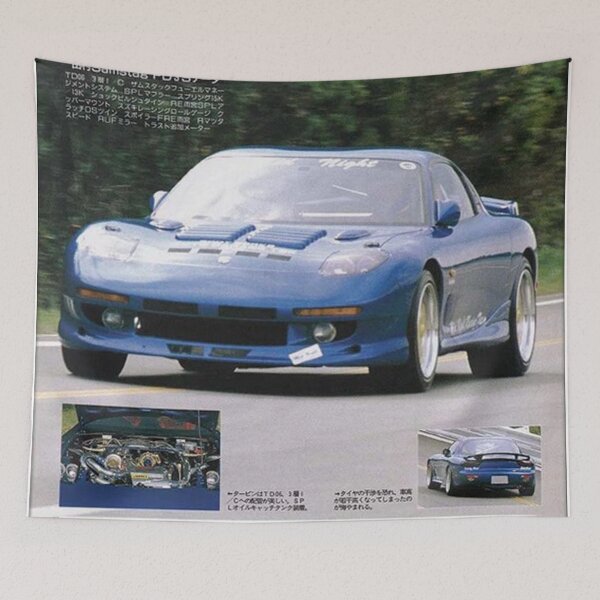 Item preview, Vintage Blue Sports Car Retro Racing designed and sold by AufderharVernic.
