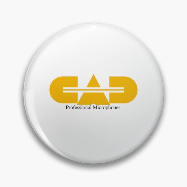 Artikelvorschau, Fettes gelbes CAD-Grafik-Audio-Logo – Schwarzer Hintergrund entworfen und verkauft von minscw.