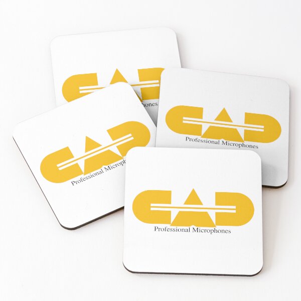 Item preview, Bold CAD Yellow Graphic Audio Logo - Black Background designed and sold by minscw.