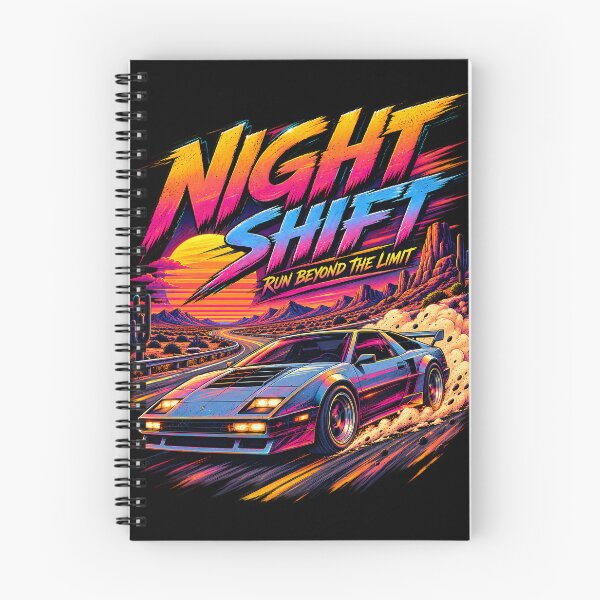 Item preview, Retro 80s Synthwave Sports Car Desert Racing designed and sold by Srijan-studio.