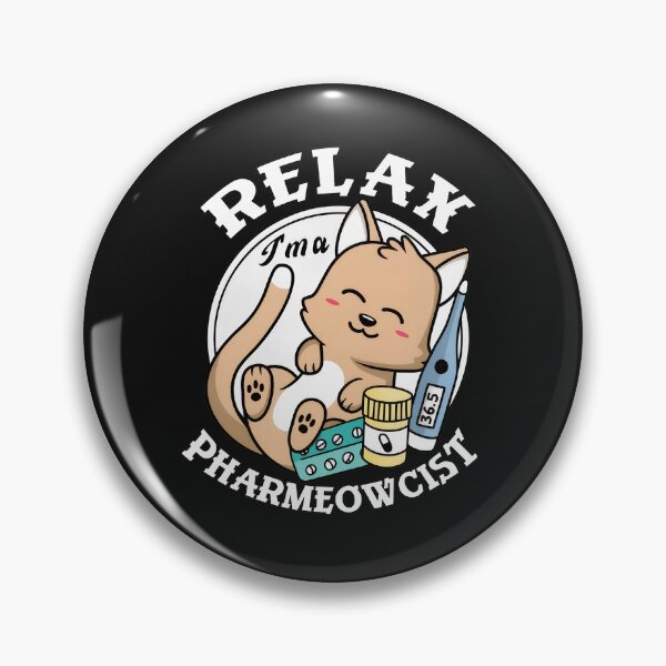 Item preview, Relax Pharmecowcist Cat Cute Medicine Pill Thermometer Design designed and sold by kazeckmynea.