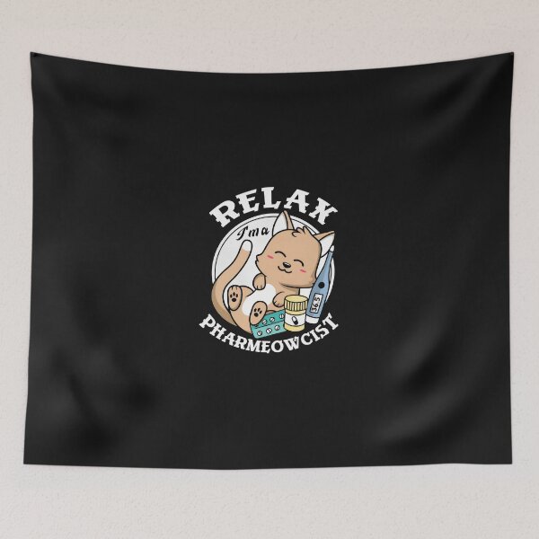Item preview, Relax Pharmecowcist Cat Cute Medicine Pill Thermometer Design designed and sold by kazeckmynea.