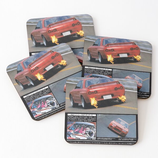 Item preview, Vintage Racing Retro Red Japanese Sports Car designed and sold by AufderharVernic.