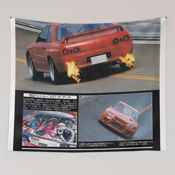 Item preview, Vintage Racing Retro Red Japanese Sports Car designed and sold by AufderharVernic.
