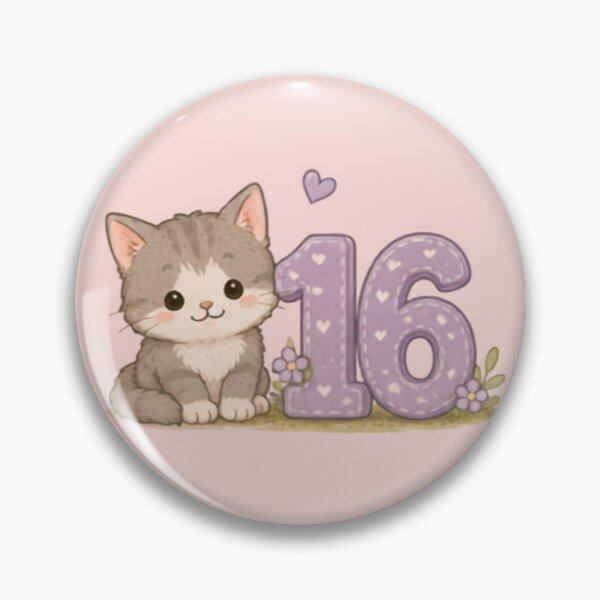 Item preview, Sweet 16 Birthday Kitten designed and sold by MellowMunchkins.